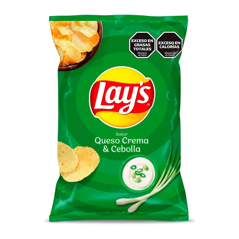 Snacks Papitas Lays Queso Y Cebolla 77 Gr