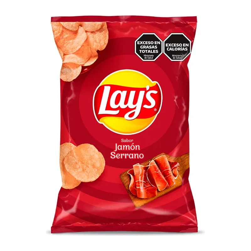 Snacks Papitas Lays Jamon Serrano 77 Gr