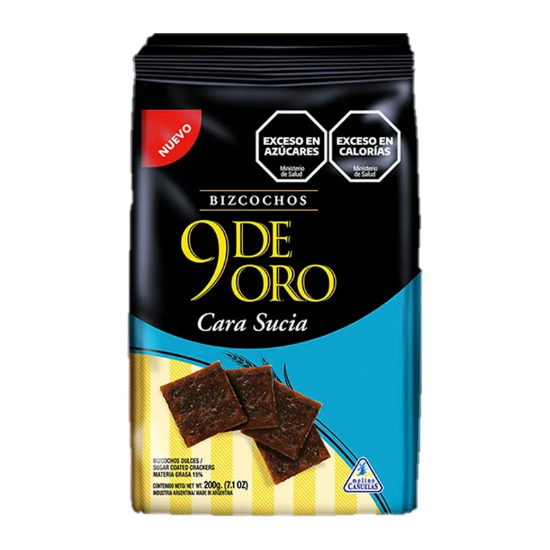 Bizcochos 9 De Oro Cara Sucia 200gr